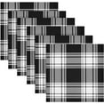 thumbnail image 6 of Dreamtimes Black and White Buffalo Check Cloth Napkins Set of 1,Reusable Washable Polyester Dinner Table Napkins for Kitchen,Dining,Restaurant,Party Decoration, 6 of 7