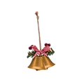 thumbnail image 2 of Christmas Bell Christmas Tree Bells Pendants for Garland Party Supplies Xmas 2 Trumpet Bell Golden, 2 of 8