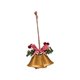 thumbnail image 2 of Adornos de campana de Navidad, decoración colgante para el árbol de Navidad Campana de 2 trompetas dorada, 2 of 9