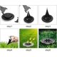 thumbnail image 4 of Outdoor Solar Lamp, 8 Pieces 8LED Garden Ground Light Lighting 3500K Warm White Waterproof IP65 Solar Lamp Recessed Spot Lawn Light for Path Terrace C, 4 of 5