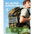 thumbnail image 4 of Emergency Weather Radio with Large Solar Panel, Efficient Hand Crank & Real 12000mAh Battery | AM/FM/NOAA Bands, LED Flashlight, Reading Lamp, SOS Al, 4 of 8
