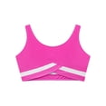 thumbnail image 4 of Yruioon Kids Girls Sleeveless Dance Crop Top Sports Bra Athletic Ballet Gymnastics T-Shirt Activewear Hot Pink 12, 4 of 6