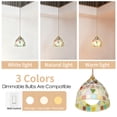 thumbnail image 4 of LUOLAX 7-inch Modern Colored Grid Pendant Light, Creative Single-Head Lighting Fixture, Bedroom, Balcony, and Entryway Decorative Light, 4 of 10