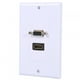 thumbnail image 3 of puerto HDMI hembra 1 puerto VGA hembra AV toma de pared toma de vídeo placa de conector frontal blanco, 3 of 5