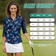 thumbnail image 7 of Uorisanigo Colorful Butterfly Womens Quick Dry Athletic Polo Shirts Size S Versatile Comfortable Women's 3/4 Sleeve Athletic Golf Shirts Fashion Casual Outing Wear Relaxed Pullover, 7 of 7