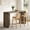 Gray, variant on Fnova 63" Pub Table, Rectangular Wood Kitchen Dining Counter Workspace High Top with Louvered Base, for Kitchen, Dining Room & Commercial Use