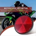 thumbnail image 3 of 2 Pcs Réflecteur Rond Rouge Universel pour Moto ATV 56*08cm, 3 of 5