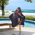 thumbnail image 6 of Running Horse Silhouette Toddler Hooded Beach Towel 24" x 50" Kids Bath Towels Soft Quick Dry for Swim Pool Boys Girls, 6 of 7