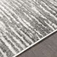 thumbnail image 4 of Livabliss Area Rugs for Living Room, 5ft Round Monte Carlo Modern Black Square Rug, Bedroom Dining Room Home Decor Stain Resistant Carpet (5'3" x 5'3"), 4 of 8