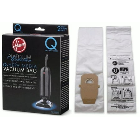 2 Pack Type - Hoover Bag Paper Type Q Platinum 2 Pack UH30010