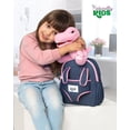 thumbnail image 2 of Mochila de felpa con forma de dinosaurio Naturally Kids rosa para niñas de 3 a 5 años, 2 of 2