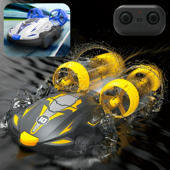 wycnly Toys Two-in-one Remote Control Hovercraft Speedboat Drift Car Charging Children's Summer Toy High-speed Car Toys for Ages Canada Day