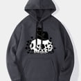 thumbnail image 1 of Sudadera con capucha de forro polar de manga larga con estampado gráfico de calavera creativa de dibujos animados para hombre, 1 of 4