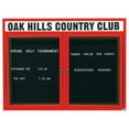 thumbnail image 3 of Aarco Products ADC4860HR 2-Door Directory Cabinet with Header - Red, 3 of 3
