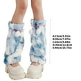thumbnail image 5 of ZPAQI Elegant Plush Leg Covers for Daily Sweet Balls Bows Leg Warmers Long Socks, 5 of 11