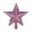 Pink, variant on Star Christmas Tree Topper Glitter - Small Xmas Tree Topper with 5 Points for Tabletop Christmas Trees, Shimmering Gold Silver Star Treetop Decoration for Home Holiday Party and Christmas Decorations