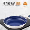 thumbnail image 2 of NutriChef NonStick Frying Pan, Skillet Cooking Pan, Ceramic Pan, Stain- Resistant, and Easy to Clean, Good for Omelette and Egg Pan, Compatible with Induction, Gas, and Electric (12Inch, 30cm), 2 of 5
