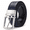Blue, variant on Men's Reversible Genuine Leather Belt, 1.38" Wide 2-in-1 Dress Belt with 360° Rotating Pin Buckle, Adjustable Business Casual Belt, Blue Brown Coffee, Sizes 33"-43" - TRISJEM