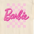 thumbnail image 3 of Barbie - Checkered Logo - Men's Short Sleeve Graphic T-Shirt, 3 of 5