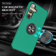 thumbnail image 4 of Galaxy S24 Plus Case for Samsung Galaxy S24 Plus Case  Grade Shockproof Built-in Ring Holder Kickstand Car Mount  Heavy Duty Protective Case for Galaxy S24+ Plus Phone Case (Dark Green), 4 of 15