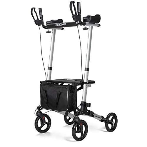 OasisSpace Lightweight Upright Walker Stand up Rollator Walker with