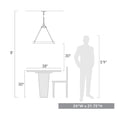thumbnail image 2 of Golden Lighting Castile 6-Light Chandelier in Matte Black, 2 of 2