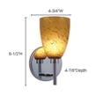 thumbnail image 2 of Jesco Lighting WS220-MO-CH 1-Light Wall Sconce- Gobelt - Series 220.- Satin Nickel, 2 of 3