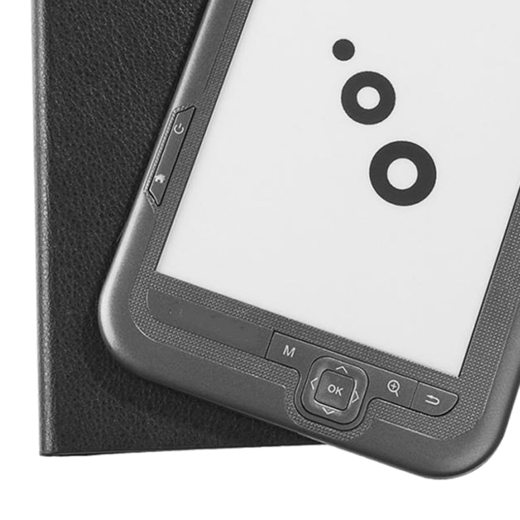 Couverture en PU Supporte la Carte TF jusquà 32 Go Lazmin 6 Pouces Lecteur E-Book Portable 8G & Noir 800 * 600 Écran E-Ink Multilingue E-Reader sans Éblouissement avec USB Câble 