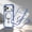 Darkblue, variant on Magnetic Case for iPhone 17 Pro Max, Clear Magnetic 3-in-1 Design Frame Hybrid Shockproof Protective Case Cover with Detachable Anti-Lost Wrist Hand Strap, Compatible with Mag-Safe, Blue