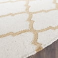thumbnail image 3 of Safavieh Dhurries Salma Geometric Wool Area Rug, Ivory/Gold, 6' x 6' Round, 3 of 7