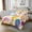 Yellow Blue Purple, variant on YST Colorful Popsicle Twin Quilt Set,Cute Rainbow Popsicle Bedding Set for Kids Girls Boys Kawaii Room Decor,Watercolor Candy Dessert Bedspread Food Theme Quilts Bed Set 2Pcs