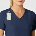thumbnail image 6 of Wink W123 Women's Stylized V-Neck Scrub Top, Navy, XS Womens, 6 of 6