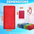 thumbnail image 2 of Cooling Towels for Neck and Face Soft Breathable Microfiber Sports Gym Sweat Towel with Carabiner for Golf Yoga Running Camping Golf Gym Workout, 2 of 14