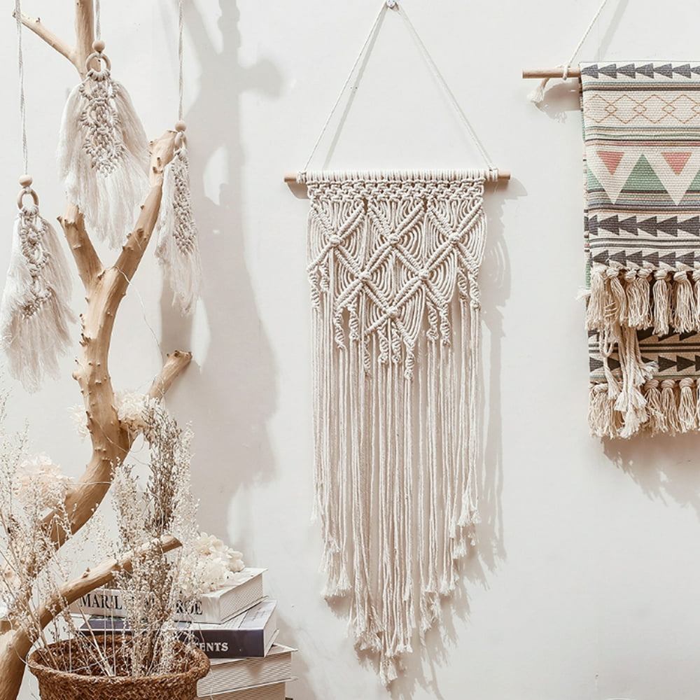 Bohemian Macrame Woven Wall Hanging Braided Boho Macrame Woven Handmade