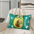 thumbnail image 3 of Disketp Avocado With Glasses Satin Pillowcase For Hair And Skin - Satin Pillow Cases Standard Size 20x30 Inches With Zipper,Gifts For Women Men, 3 of 8