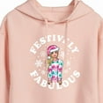 thumbnail image 3 of Barbie - Holidays & Christmas - Festively Fabulous - Juniors Cropped Pullover Hoodie, 3 of 5
