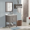 thumbnail image 6 of Alaterre Furniture 24in Wood Bathroom Vanity with Soft-Close Doors, Gray, 6 of 6