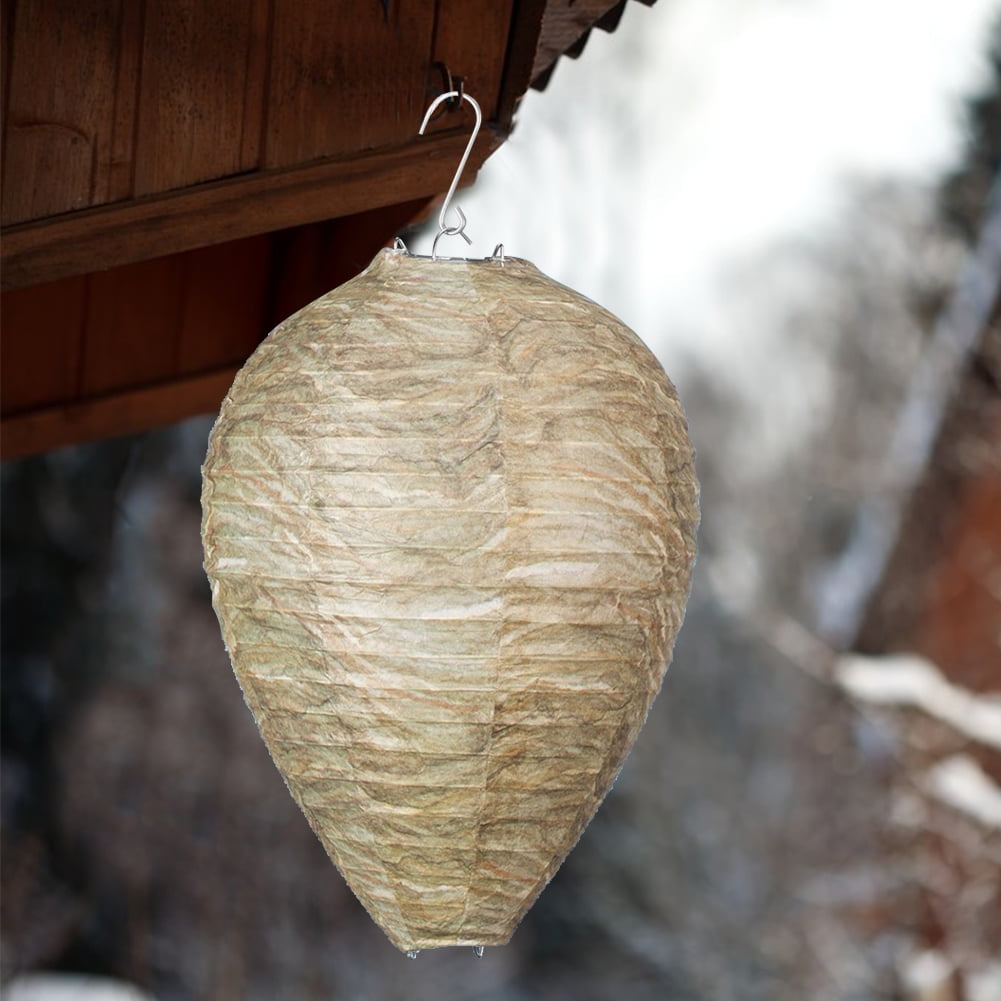 11x8.7 inch Eco Friendly Wasp Nest Decoy Repellent Hanging Wasp Deterrent 