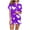Purple, variant on Tnhcen Valentine's Day Women's Sexy Heart print Short Sleeve Pajama Sets Casual V Neck 2 Piece Homewear Sets S-2XL
