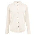 thumbnail image 5 of Women Cardigan Loose Long Sleeved Knitted Temperament Lapel Jacket Lightweight Cardigans, 5 of 5