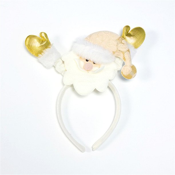 Diadema de Navidad para niños y adultos, diadema con astas de copo de nieve, Aro para la cabeza, regalo de recuerdo, decoraciones navideñas
