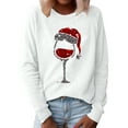 thumbnail image 1 of T-Shirts pour Femmes Décontractés Longs Chemises de Compression pour Femmes Col Roulé Perlé Manches Blouse de Noël Haut Chemise de Compression Femmes Imprimé Col Rond Chandail Élégant Femmes Course Long, 1 of 6