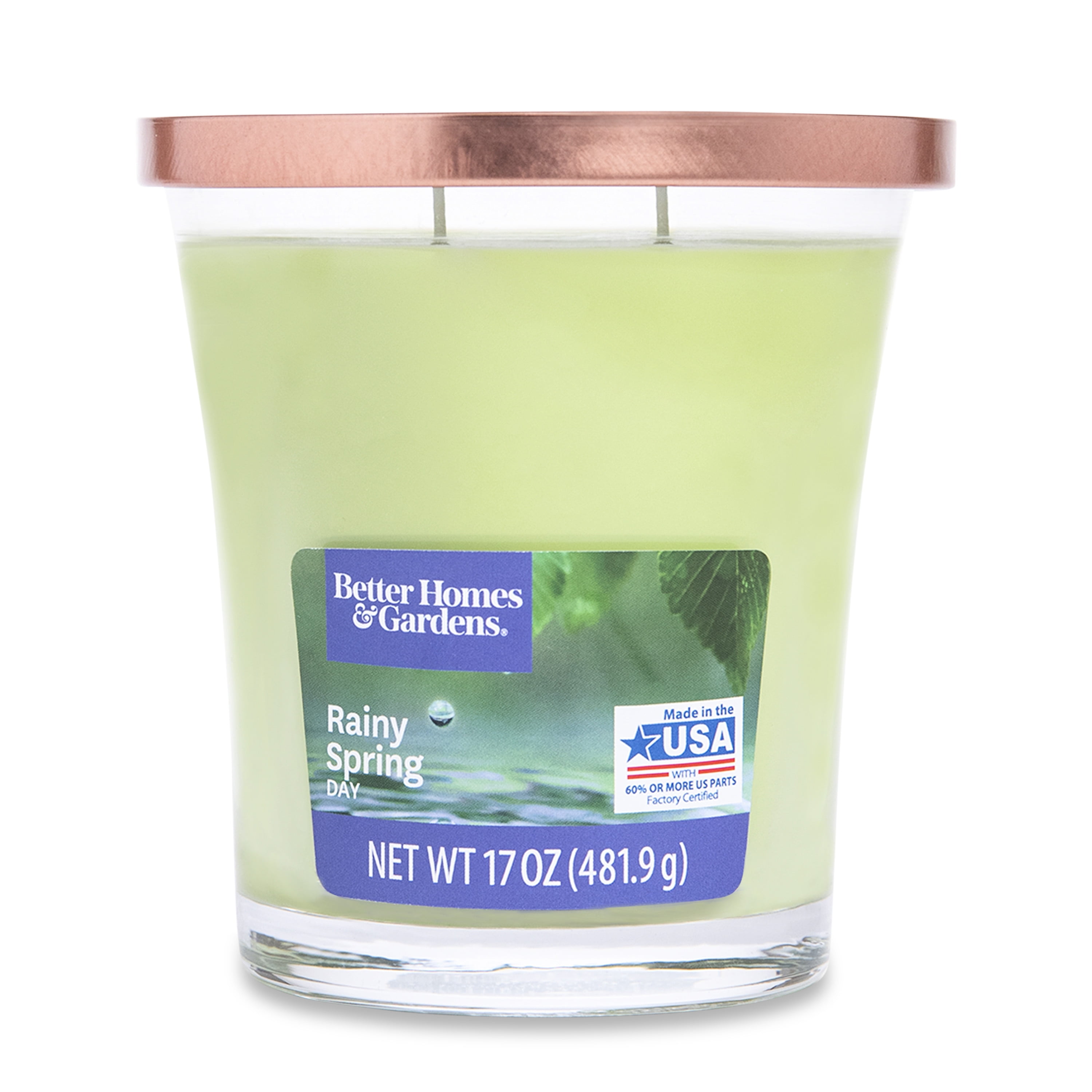 Better Homes & Gardens 17oz Rainy Spring Day Scented 2-wick Jar Candle