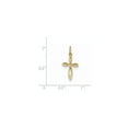 thumbnail image 2 of 14k Yellow Gold Polished Small Ribbon Cross Pendant - Measures 22.5x11.5mm Wide, 2 of 2