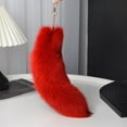 thumbnail image 6 of Faux Foxes Tail Key Rings Unique Foxes Tail Pendant Keychain Accessory Delicate Keyring Ornament for Women, 6 of 8