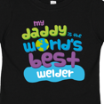 thumbnail image 4 of Inktastic My Daddy is the World’s Best Welder Boys or Girls Toddler T-Shirt, 4 of 5
