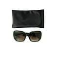 thumbnail image 6 of Quay Australia Full Glam Square Sunglasses Frosted Green Brown, 6 of 6