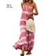 thumbnail image 1 of Sonducket Maxi vestido con cuello en V Ropa de verano Raya sin mangas Vestido suelto Vestido en V Prendas para la parte del cuerpo Rosado SG, 1 of 4