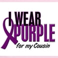 thumbnail image 2 of CafePress - I Wear Purple For My Cousin 10 Infant Bodysuit - Baby Light Bodysuit, Size Newborn - 24 Months, 2 of 4