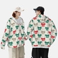 thumbnail image 4 of Balery Retro bows Sudadera ligera de manga larga con capucha y protección solar UPF 50+ para hombre y mujer, ideal para pesca y running-Small, 4 of 7
